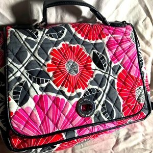 Vera Bradley Pink and Red Floral Handbag/Purse